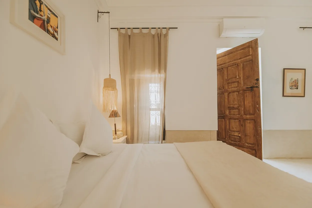 Détail du lit de la Berber Suite